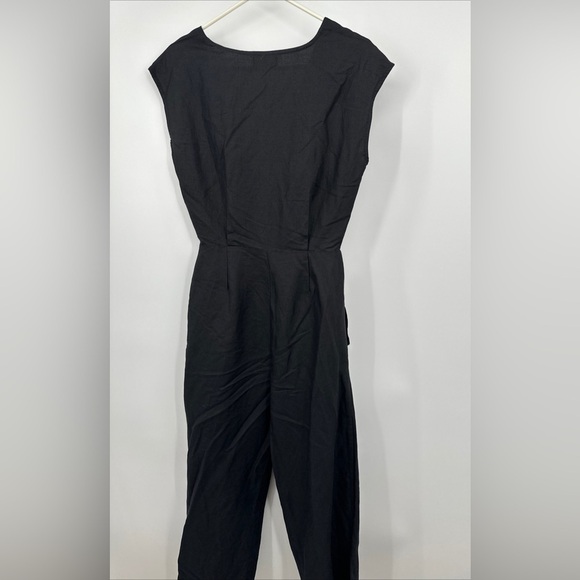 Bohme Black Cutout Tie Front Jumpsuit Sz Small NWT - Picture 4 of 5